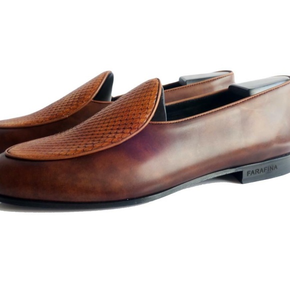 Maison Koly Farafina loafers snake Italian Museum Leather - Picture 4 of 5